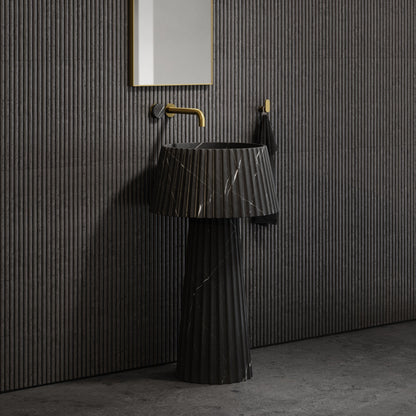Lamp Pietra Grey Marble Pedestal Basin 500mm