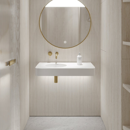 Lanosa Wall Hung Stone Basin 800mm