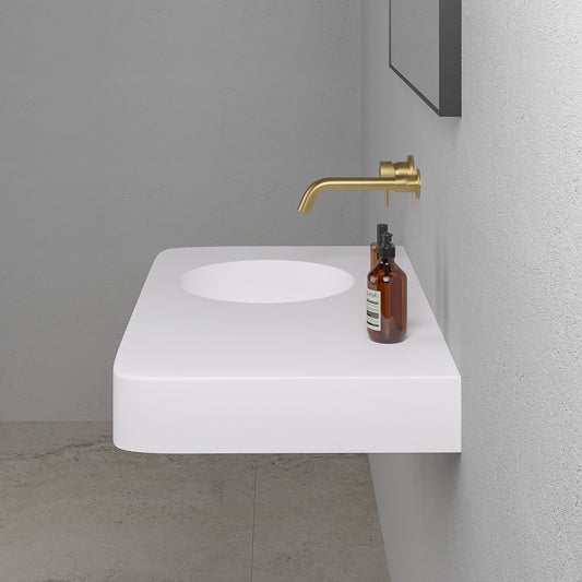 Lanosa Wall Hung Stone Basin 800mm