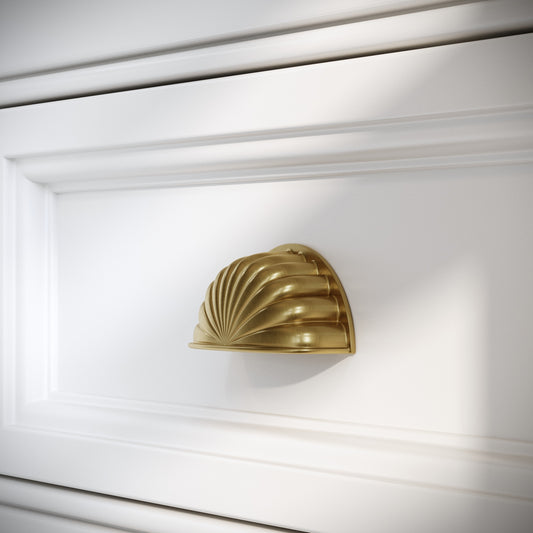 Latchford Brushed Gold Cup Handle