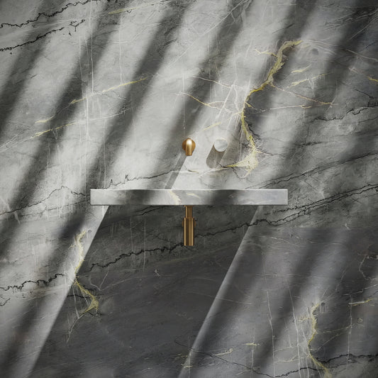 Levitare Amazon Blue Marble Ultra Thin Wall Hung Basin 600mm