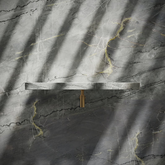 Levitare Amazon Blue Marble Ultra Thin Wall Mounted Basin 800mm