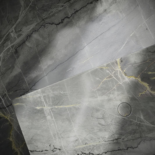 Levitare Amazon Blue Marble Ultra Thin Wall Mounted Basin 800mm