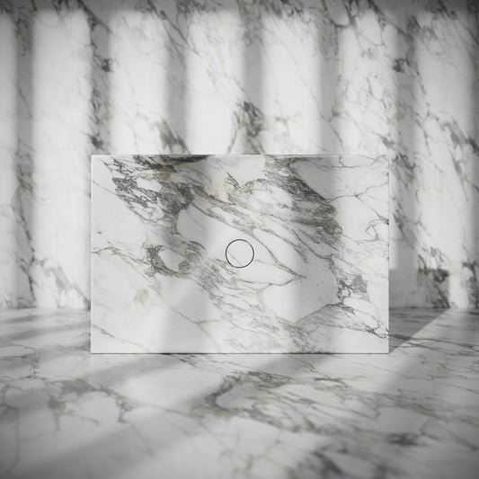 Levitare Arabescato Marble Ultra Thin Wall Hung Basin 600mm