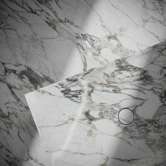 Levitare Arabescato Marble Ultra Thin Wall Hung Basin 600mm