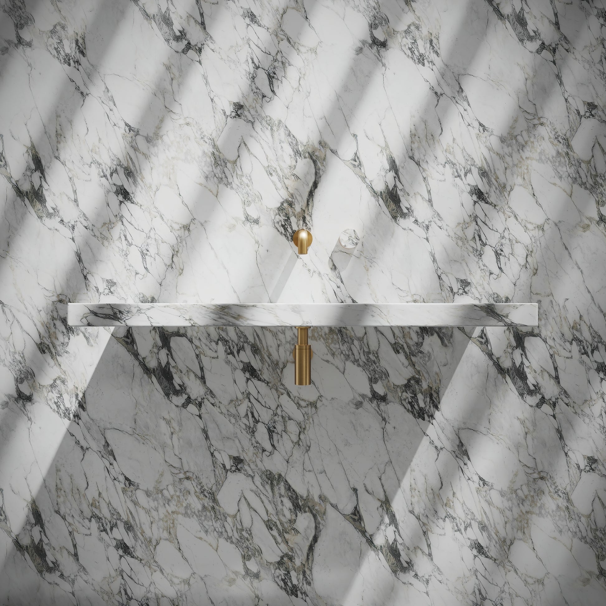 Levitare Arabescato Marble Ultra Thin Wall Mounted Basin 1000mm