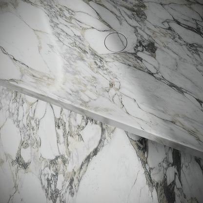 Levitare Arabescato Marble Ultra Thin Wall Mounted Basin 1000mm