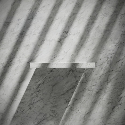 Levitare Carrara Marble Ultra Thin Wall Hung Basin 600mm