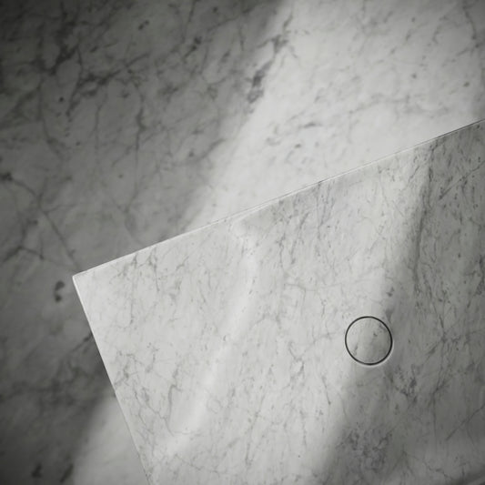 Levitare Carrara Marble Ultra Thin Wall Hung Basin 600mm