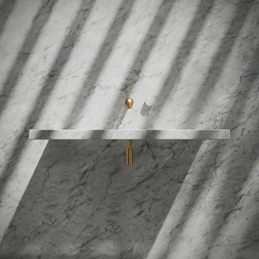 Levitare Carrara Marble Ultra Thin Wall Mounted Basin 1000mm