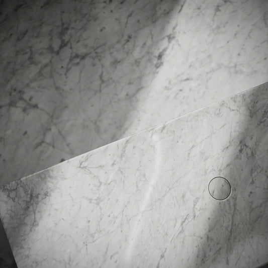 Levitare Carrara Marble Ultra Thin Wall Mounted Basin 1000mm