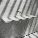 Levitare Carrara Marble Ultra Thin Wall Mounted Basin 1200mm (Centre Waste)