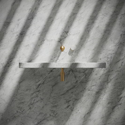 Levitare Carrara Marble Ultra Thin Wall Mounted Basin 800mm