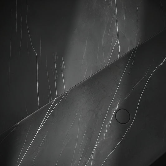 Levitare Grey Pietra Marble Ultra Thin Wall Mounted Basin 1200mm (Centre Waste)