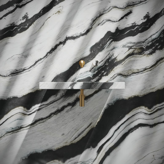 Levitare Panda Marble Ultra Thin Wall Hung Basin 600mm