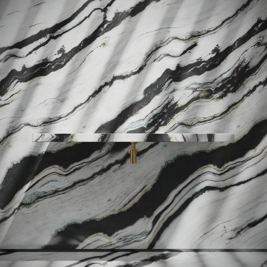 Levitare Panda Marble Ultra Thin Wall Mounted Basin 1200mm (Centre Waste)