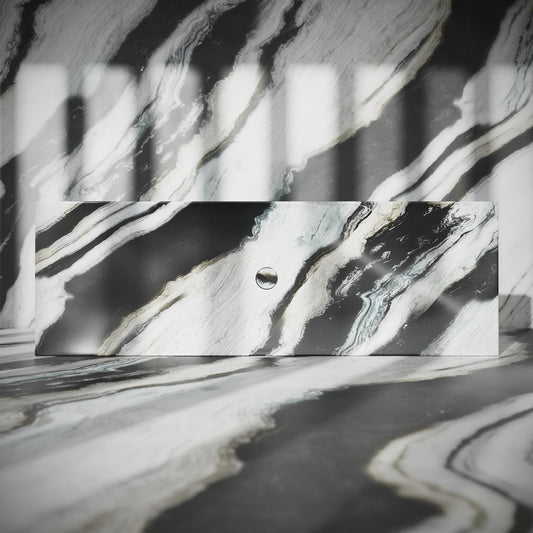 Levitare Panda Marble Ultra Thin Wall Mounted Basin 1200mm (Centre Waste)