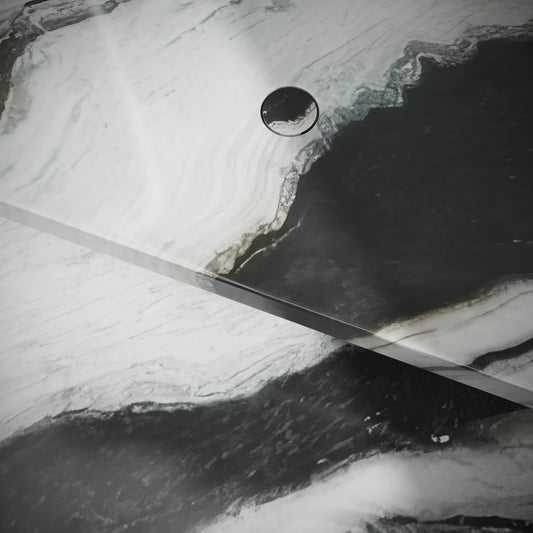 Levitare Panda Marble Ultra Thin Wall Mounted Basin 1200mm (Centre Waste)