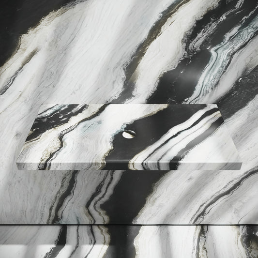 Levitare Panda Marble Ultra Thin Wall Mounted Basin 800mm