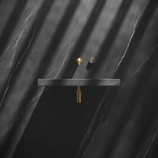 Levitare Pietra Grey Marble Ultra Thin Wall Hung Basin 600mm