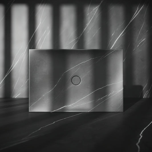 Levitare Pietra Grey Marble Ultra Thin Wall Hung Basin 600mm