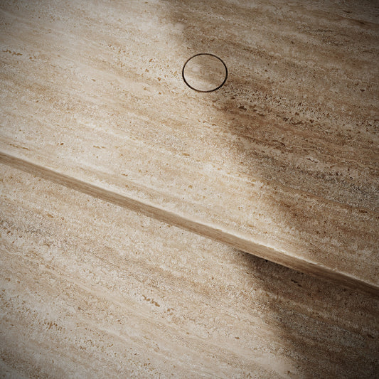 Levitare Travertine Marble Ultra Thin Wall Hung Basin 600mm