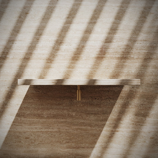 Levitare Travertine Marble Ultra Thin Wall Mounted Basin 1000mm