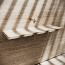 Levitare Travertine Ultra Thin Wall Mounted Basin 1200mm (Centre Waste)