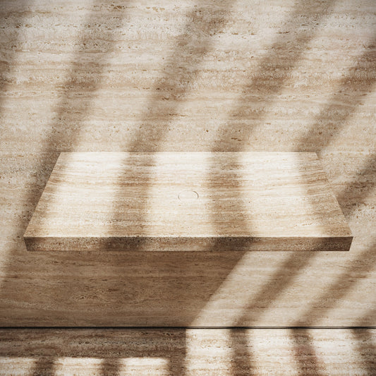 Levitare Travertine Marble Ultra Thin Wall Mounted Basin 800mm