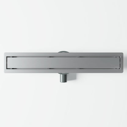 Linear Brushed Stainless Tileable Wetroom Waste Kit
