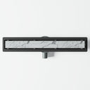 Linear Matte Black Tileable Wetroom Waste Kit