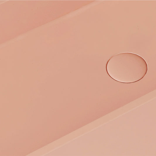 Lineare Blush Concrete Wall Hung Basin 600mm