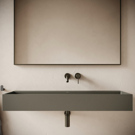 Lineare Oyster Concrete Wall Hung Basin 1200mm