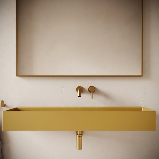 Lineare Saffron Concrete Wall Hung Basin 1200mm