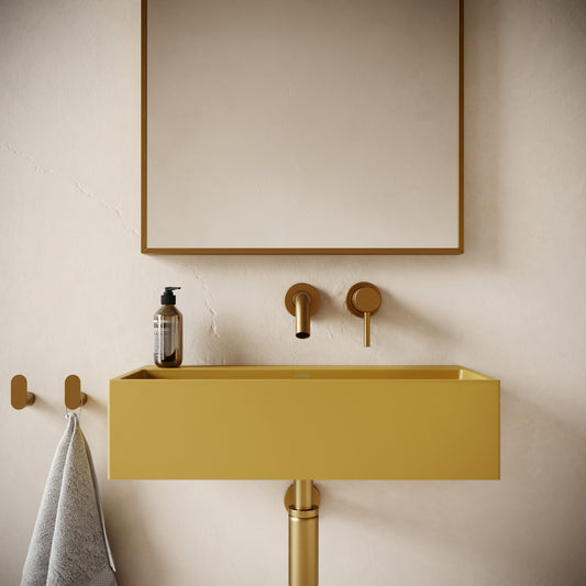 Lineare Saffron Concrete Wall Hung Basin 600mm
