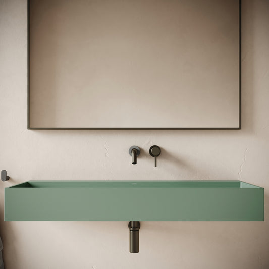 Lineare Seafoam Concrete Wall Hung Basin 1200mm