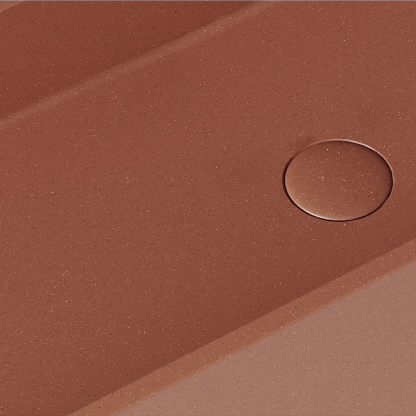 Lineare Terracotta Concrete Wall Hung Basin 1200mm