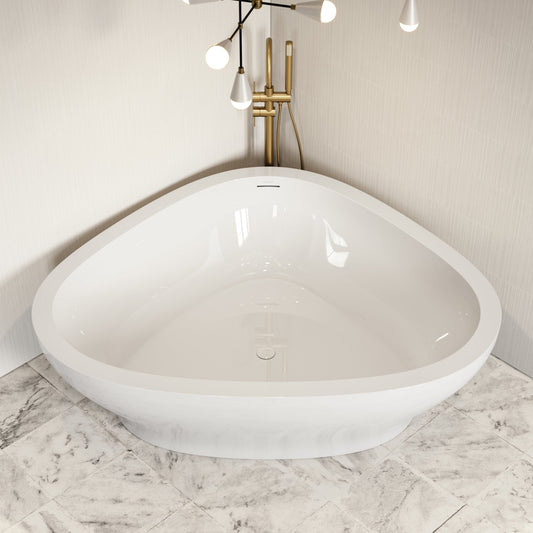 Lissoni Freestanding Corner Stone Bath 1780mm