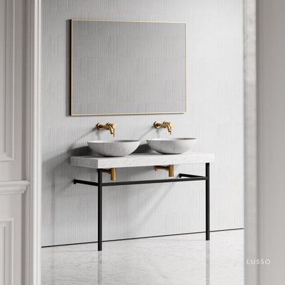 Lomazzo Carrara Marble Countertop Vanity Unit 1200mm