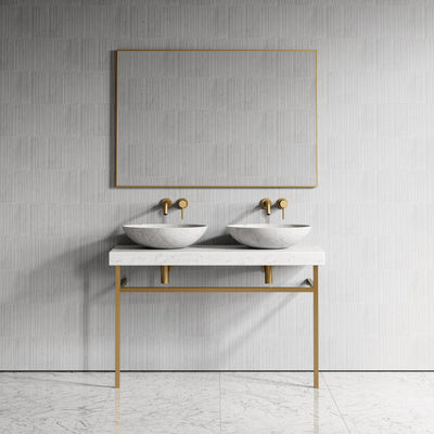 Lomazzo Carrara Marble Countertop Vanity Unit 1200mm