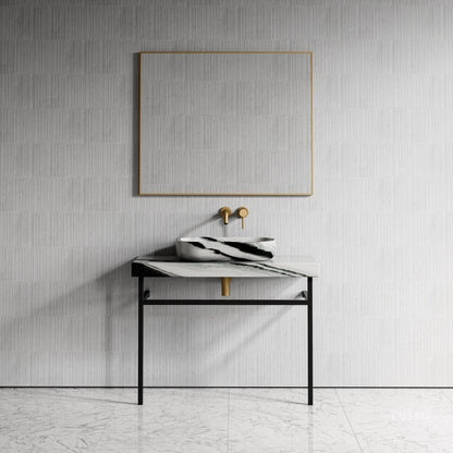 Lomazzo Panda Marble Countertop Vanity Unit 1000mm