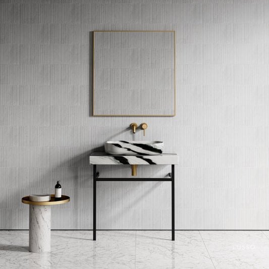 Lomazzo Panda Marble Countertop Vanity Unit 800mm