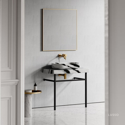 Lomazzo Panda Marble Countertop Vanity Unit 800mm