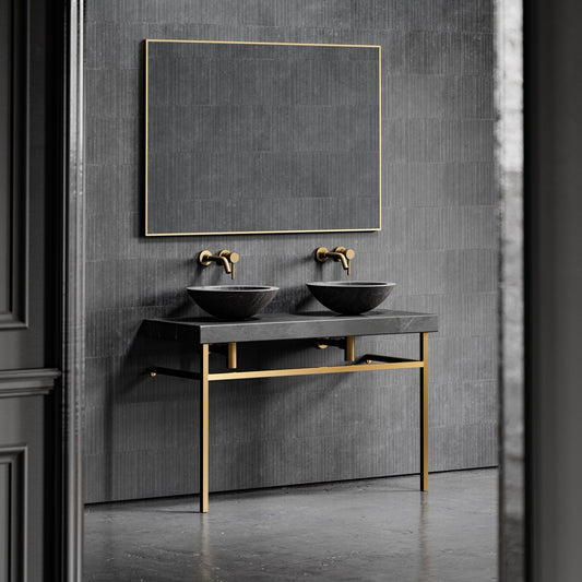 Lomazzo Pietra Grey Marble Countertop Vanity Unit 1200mm