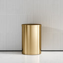 Lusso Cestino Brushed Gold 9 Litre Swing Lid Bin