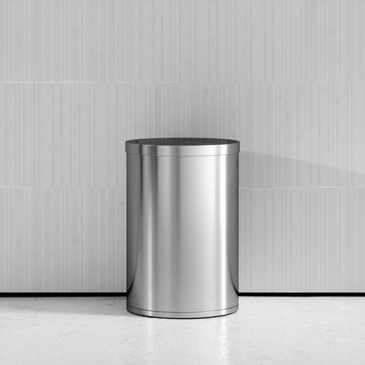 Lusso Cestino Brushed Stainless 9 Litre Swing Lid Bin