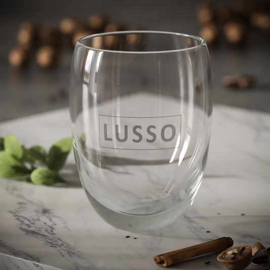 Lusso Glass Insulated Double Walled Hot Drink Tumblers x 4