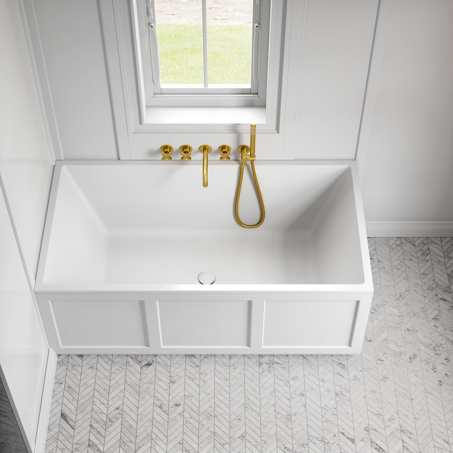 Lusso Light Cavour Inset Bath 1500mm