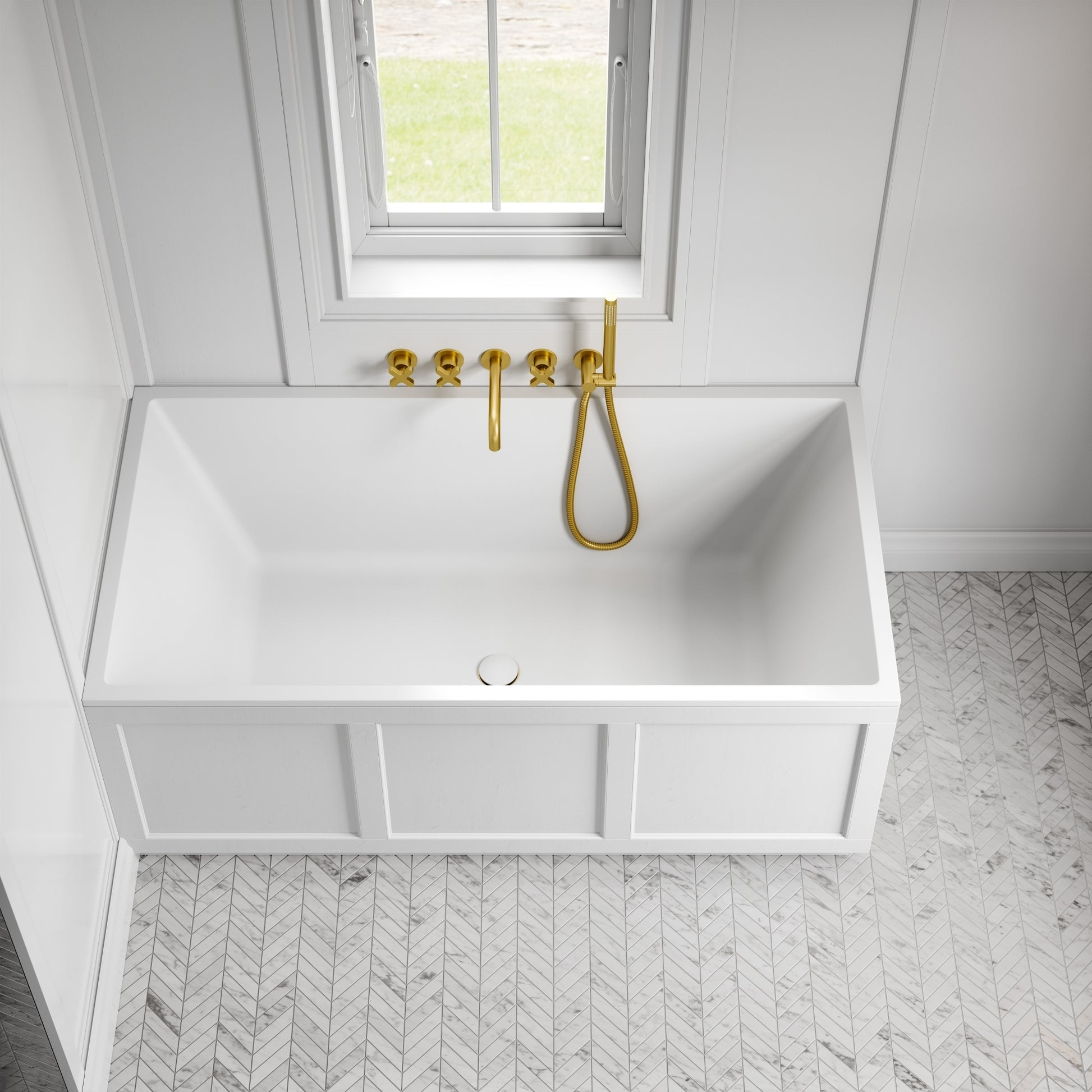 Lusso Light Cavour Inset Bath 1500mm