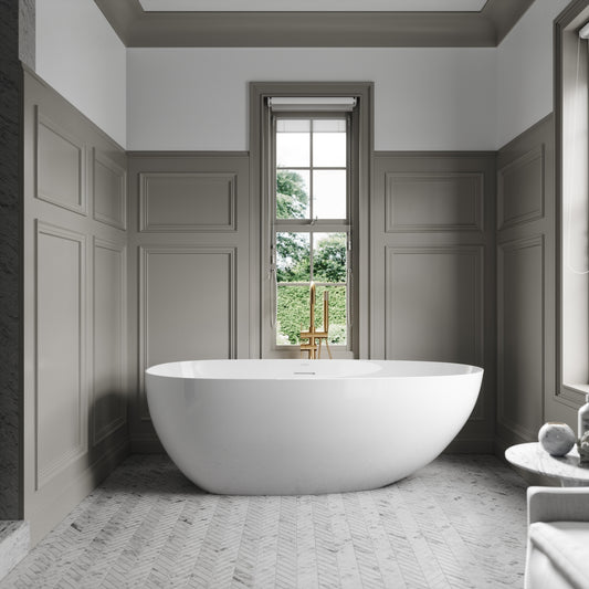 Lusso Light Egg Shell Freestanding Bath 1700mm